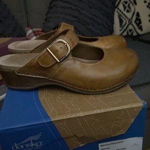 Danako Martina Distressed Honey Mary/Jane Mule